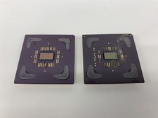 Lot of 2 - Intel 486DX2 & AMD-K6-2/266AFR Ceramic Gold Pin CPU Processor picture