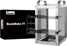 Deskpi Rackmate TT Mini Server Cabinet for Mini PC, Network, Servers, Audio, and picture