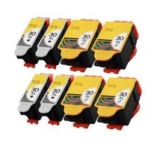 8PK INK CARTRIDGE FOR KODAK 30 XL ESP C100 C110 C115 C300 C310 HERO 3.1 5.1  picture