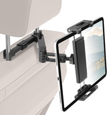 Car Headrest Tablet Holder 3-in-1 Adjustable Mount for iPad 4.7-11