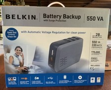 BELKIN Battery Backup With Surge Protection  550 VA F6C550-AVR NIB picture