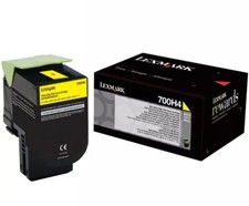 Original Lexmark 700H4 Toner, Yellow High Yield Genuine - Still Sealed picture