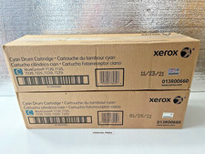 Xerox 013R00660 Cyan Drum Cartridge Lot (2) OEM NEW Genuine Sealed WC 7120 7125 picture