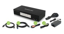IOGEAR 4-Port 4K DisplayPort Triple View KVMP - Win 7+ Mac OS Linux - GCS1964 picture