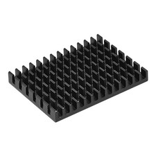 Electronic Radiator Aluminium Heatsink 30x40x5mm Black Pack of 4 picture