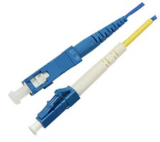 1m LC-SC Simplex 9/125 OS2 Singlemode Fiber Optic Patch Cable OFNR Yellow 3FT picture