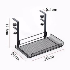 Under Desk Cable Management Tray No Drill, Metal Mesh Cable Management picture
