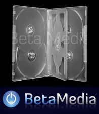 50 x Clear 14mm ** HOLDS 6 Discs ** Quality CD / DVD Cover Cases picture
