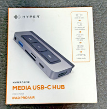 HyperDrive 6-in-1  USB-C Media Hub - Open Box New Condition IPad PRO/Air picture