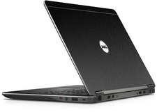 BLACK BRUSHED TEXTURED Vinyl Lid Skin Cover fit Dell Latitude E7440 E7450 Laptop picture