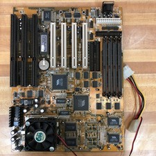 Vintage FIC PA-2005 Socket 7 AT Motherboard w/Cyrix 6x86MX-PR200 (WORKS) picture