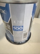 TDK PrintOn DVD + R 47GB Single Sided 8X Compatible Recordable 100 Discs Spindle picture