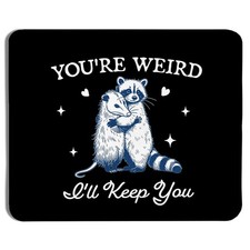 Qykwz Funny Black Raccoon Possum Mouse Pad 9.5x7.9 9.5 x 7.9 inches, color_1  picture