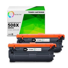 TCT 2PK Black CF360X 508X Toner Cartridge For HP Color LJ Enterprise M552 M577 picture