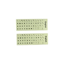 2 Pcs Universal English Keyboard Stickers, Glow in The Dark English Letter Keybo picture