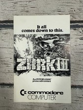 VTG Zurk III The Dungeon Master Commodore 64 User's Guide Manual ONLY 1982 picture