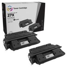 LD Reman Toner Replacement for HP 27X C4127X HY (Blk, 2-Pk) picture