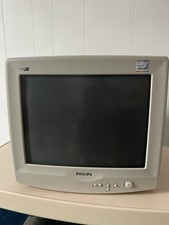 This Is A Vintage Phillips Crt Computer Monitor From The 1990S picture