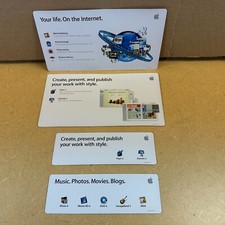 Set of 4 Very Cool Stickers from the 90-ies by Apple RARE / Vintage Internet picture