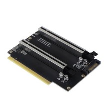 PCI-E 4.0 x16 1 to 2 Expansion Card Gen3 Split Card PCIe-Bifurcation x16 to x... picture