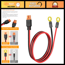5FT XT60i to O Ring Terminal Cable 10AWG - 16A Lipo Battery Connector Extension picture