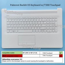 New For HP 17-CA 17-BY 17-BY0063cl Palmrest Keyboard Touchpad Without Backlit picture