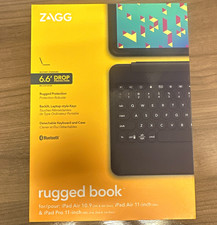 ZAGG Rugged Book Keyboard Folio Case Detachable Backlit for iPad Air/Pro picture