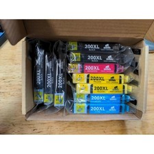 LOT of 10 IKong Epson 200XL Compatible Cartridges Black & Color Ink picture