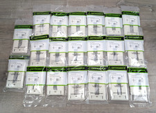 LOT OF 20 Ortronics OR-40300547 TracJack Faceplate 3-Hole Fog White picture