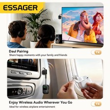 Essager 6.0 Bluetooth Audio Receiver Transmitter 3.5mm Jack RT/TX 2 In 1 Adapter picture