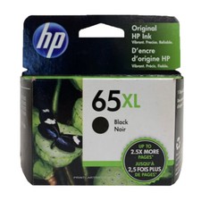 HP 65XL Genuine Black Ink Cartridge Retail Box picture