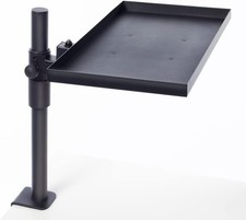 ROUNDS Tray Tabletop Mount Arm Stand Shelf, ‎8.66” D x 15.74” W Steel, Black New picture