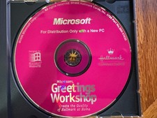 Microsoft Greetings Workshop Hallmark Quality CD Software (1996) Windows 95 picture