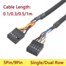 Dupont 2.54 2.0mm Pitch Cable 9Pin 5Pin Female to Female Jumper Wire for PC DIY picture