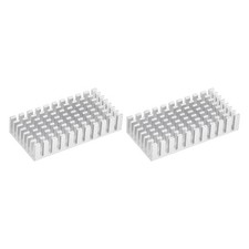 Electronic Radiators Heatsink for MOS GPU IC Chip Silver 50 x 25 x 10 mm 2pcs picture
