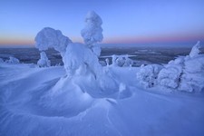 Landscape nature winter Custom Gaming Mat Desk picture