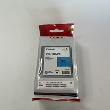 GENUINE CANON PFI 106PC PHOTO CYAN ink tank July 2021 IMAGEPROGRAF iPF6300 picture
