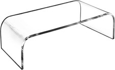 AMT Premium Acrylic Clear Monitor Riser Laptop/Pc/Multimedia Monitor Stand for H picture