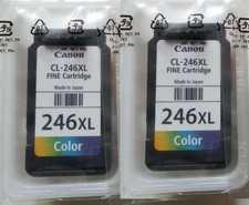 2 Genuine Original OEM Canon 246XL Color Inkjet Cartridges - SEALED TUB NO BOX picture