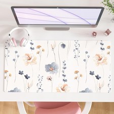 QIYI PU Leather Large Mouse Pad, Waterproof Desk Mat, 31.5
