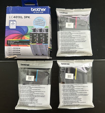 Brother Genuine LC401XL 3-Pack Color - Cyan, Magenta and Yellow, Exp 05/2028 picture
