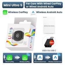 2026 Mini Ultra 4 Original 5.0 2 In 1 Wireless Adapter Wireless Android Auto & picture