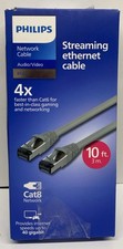 Philips Cat8 Network Cable 40GPS 10ft Cat 8-Streaming Gaming-Gray picture