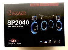 RECCAZR SP2040 USB-Powered Multimedia Speakers 2.0 Stereo Surround Sound NEW picture