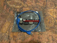 2 Pack - PCI E GPU Riser Express Cable 16X to 1X 6Pin MOLEX SATA -103E picture