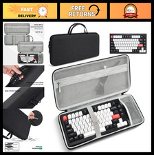 75% Keyboard Case - Hard Travel Bag for 84-Key Mechanical Keyboards, Black picture