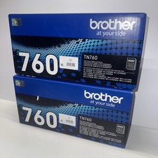 Brother TN760 2PK Black Ink High-Yield Toner Cartridge - BRAND NEW & UNOPENED picture