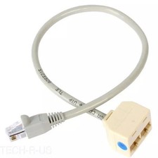 Startech RJ45SPLITTER 2-to-1 RJ45 Splitter Ethernet Cable Adapter picture