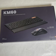 NEW PROTOARC KM60 ERGONOMIC BLUETOOTH KEYBOARD MOUSE COMBO  TRIPLE CHANNEL USB picture