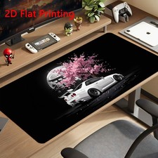 1pc Cherry Blossom And Moonlight Car Illustration Mouse Pad, Suitable for Gami picture